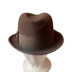Vintage Dobbs Hat Size 7 Excellent Brown 1950s~60s